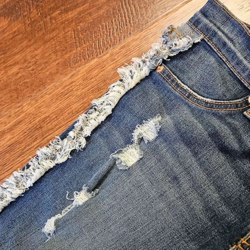 Angry Rabbit Skinny Crop Distressed Jeans - Picture 5 of 9